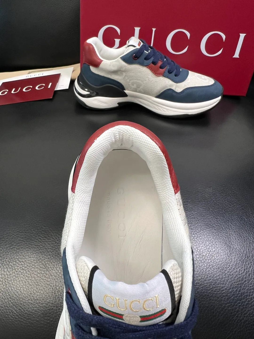 Men's shoes 💰800 Gucci top purchasing Gucci counter new model, original factory configuration imported cowhide from Italy with printed fabric, imported cowhide lining, breathable and comfortable, sole: original factory special sole is super comfortable, original factory and single goods are high quality, welcome to compare, code number 38-44 (customized 45)